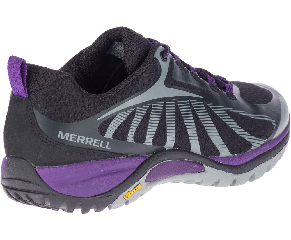 Tenis Senhora - Merrell Siren Edge 3 Wide Width - Pretas/Roxo - GLW081523